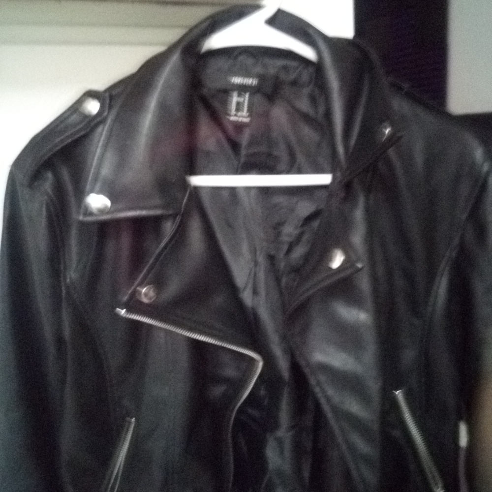 Faux leather jacket